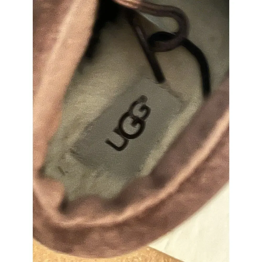 New UGG Australia Orin Bomber Boots •Boy 1• Lace Up Teak Brown Winter Ankle